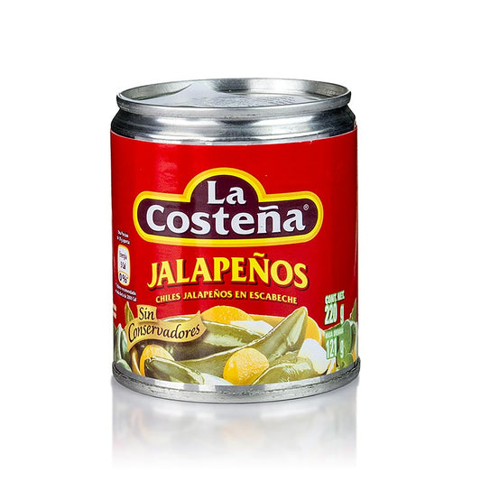 Chili Schoten - Jalapenos, ganz (La Costena), 220 g