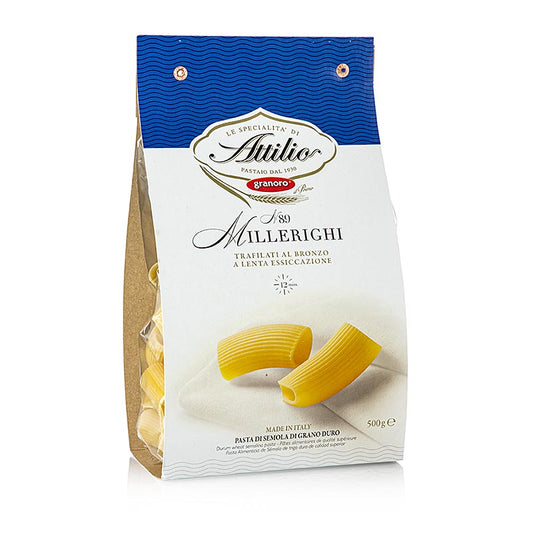 Granoro Millerighi, kurze, dicke Rohrnudel zum Füllen, No.89, 500 g