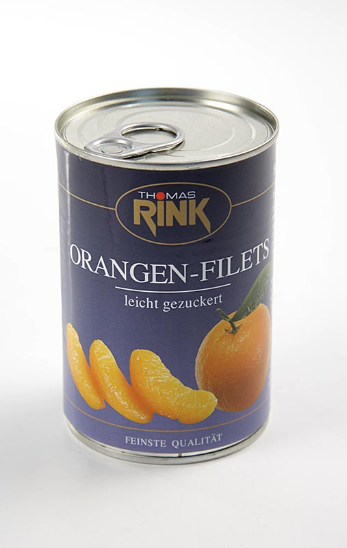 Orangen-Filets - kalibrierte Segmente, leicht gezuckert, 425 g