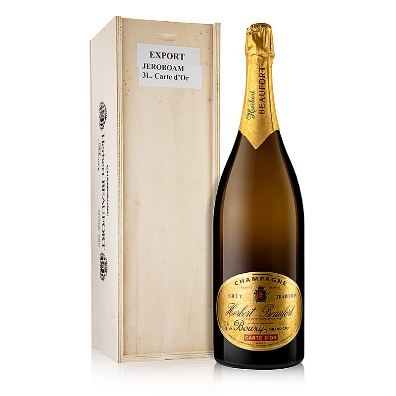 Champagner H.Beaufort "Carte d´Or" Grand Cru, brut, 12 % vol., Doppelmagnum, 3 l