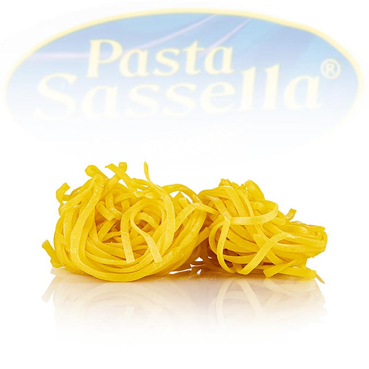 Frische Tagliarini mit Ei, Bandnudel, 4 mm, Sassella, 500 g