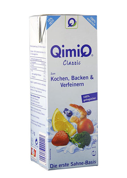 QimiQ Classic Natur, zum Kochen, Backen, Verfeinern, 15% Fett, 1 kg