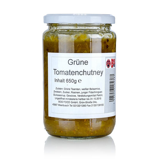 Grüne Tomaten Chutney, mit weißem Balsamico, 650 g