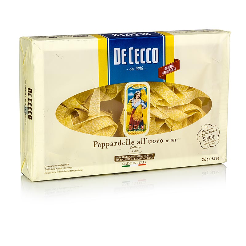 De Cecco Pappardelle mit Ei, No.101, 250 g