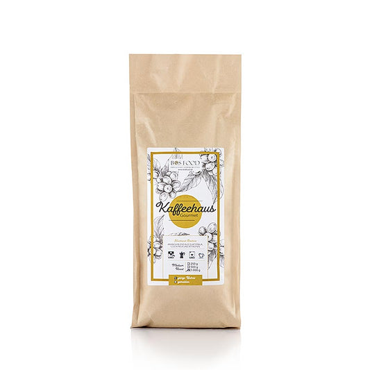 "Bos Food Gourmet" Kaffeehaus, ganze Bohnen, 100 % Arabica Kaffee, 1 kg