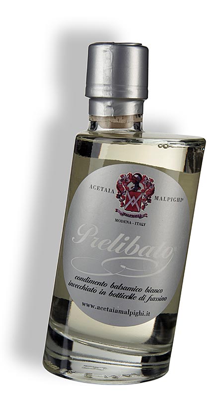 Prelibato, Balsamico Bianco Condimento, 5 Jahre, Eschenholzfass, Malpighi, 200 ml