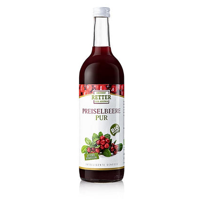 Preiselbeersaft, 100% Direktsaft, Obsthof Retter, BIO, 750 ml