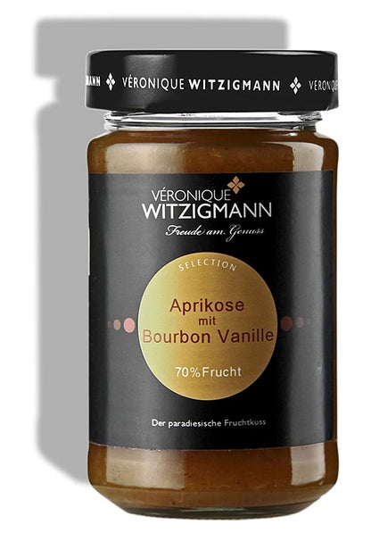 Aprikose mit Bourbon Vanille - Fruchtaufstrich, 225 g