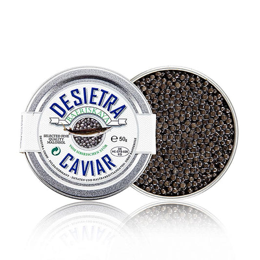 Desietra Baeriskaya Kaviar (Acipenser baerii), Aquakultur Deutschland, 50 g