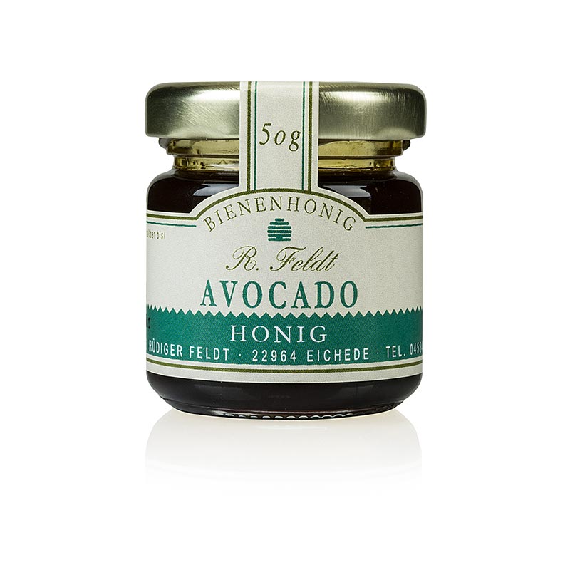 Avocado-Honig, Mexiko, dunkel, flüssig, leichtes Pflaumenaroma, Portionsglas, 50 g