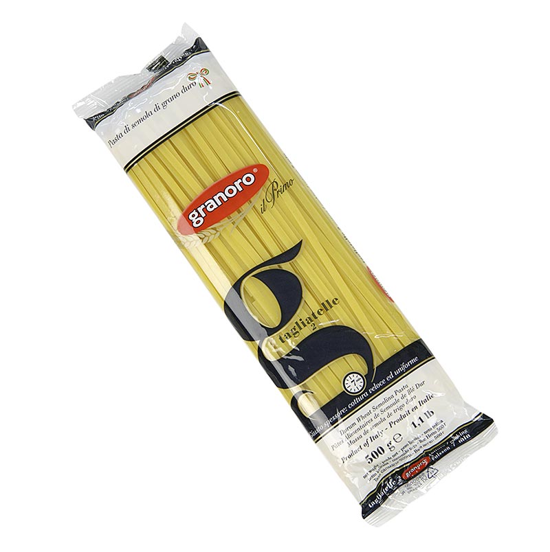 Granoro Tagliatelle, gerade Bandnudel, 5mm, No.2, 12 kg, 24 x 500g