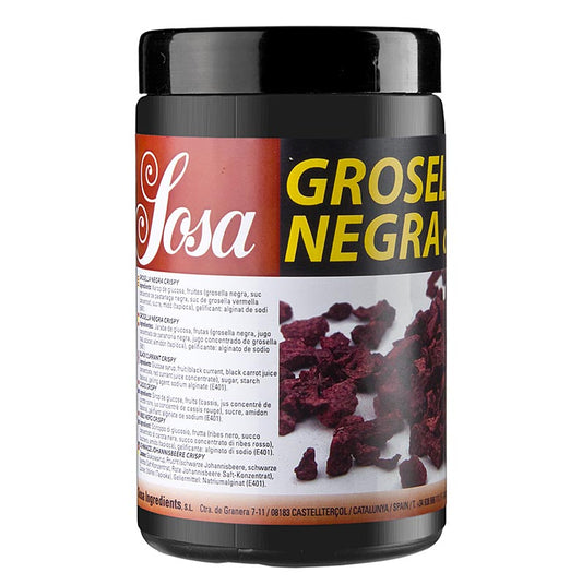 Sosa Crispy - Schwarze Johannisbeeren/Cassis, gefriergetrocknet (38531), 200 g