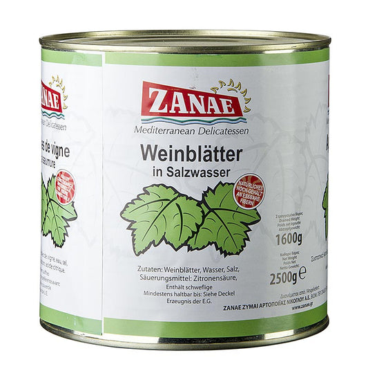 Weinblätter, in Salzwasser, 2,4 kg, ca.360 St