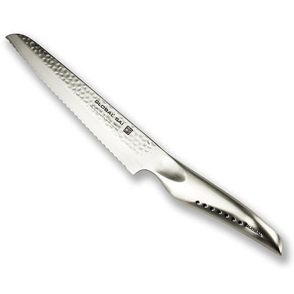 Global SAI-M04 Brötchenmesser, Hammerschlagdesign, 14cm, 1 St