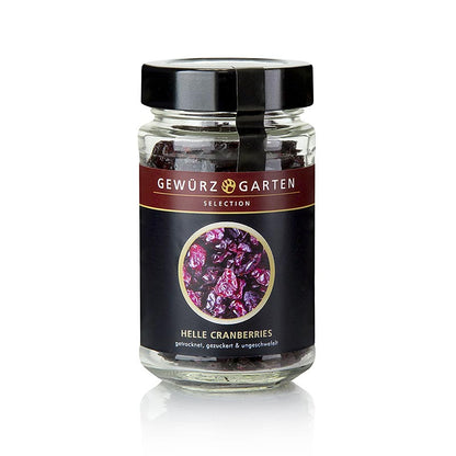 Gewürzgarten Helle Cranberries, getrocknet, ungeschwefelt, gezuckert, 120 g