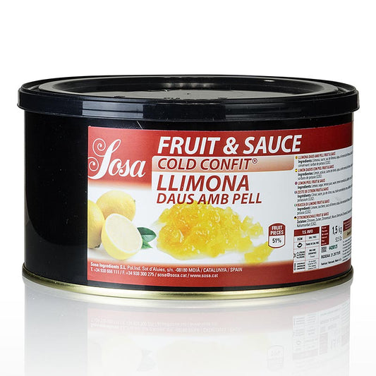 Sosa Cold Confit - Zitronen Würfel, 5mm (37242), 1,5 kg