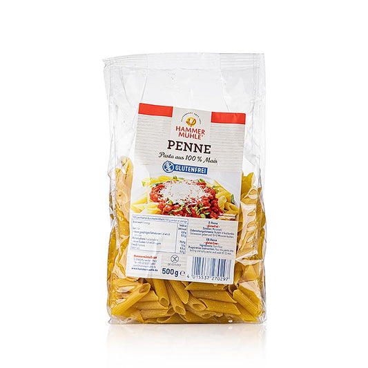 Hammermühle - Penne, aus Mais, laktose und glutenfrei, 500 g