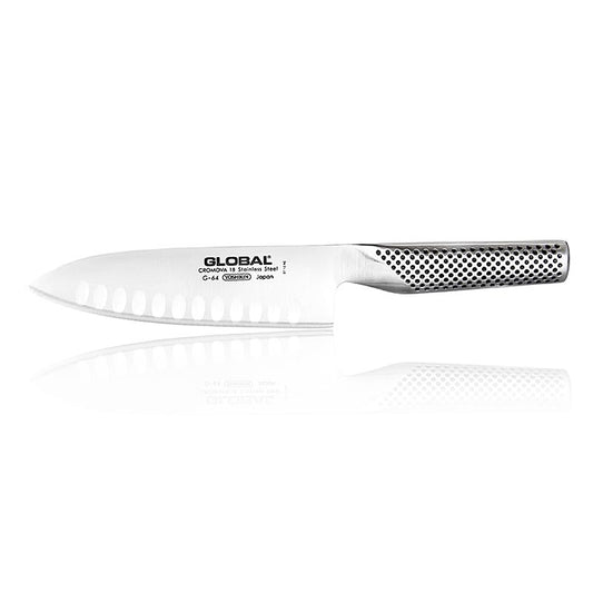 Global G-64 / G-84 Santoku Messer mit Kulle, 16cm, 1 St