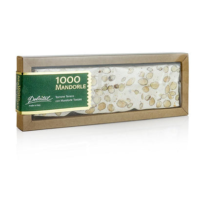 Italienische Torrone - 1000, Mandel, weicher Riegel, 180 g