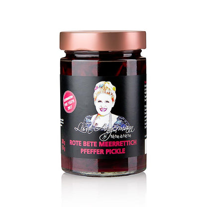 Rote Bete - Meerrettich - Pfeffer Pickle, by Lisa Angermann, 300 g