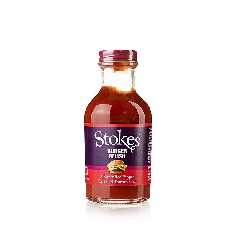 Stokes Burger Relish, Red Pepper & Tomato Salsa, 265 ml