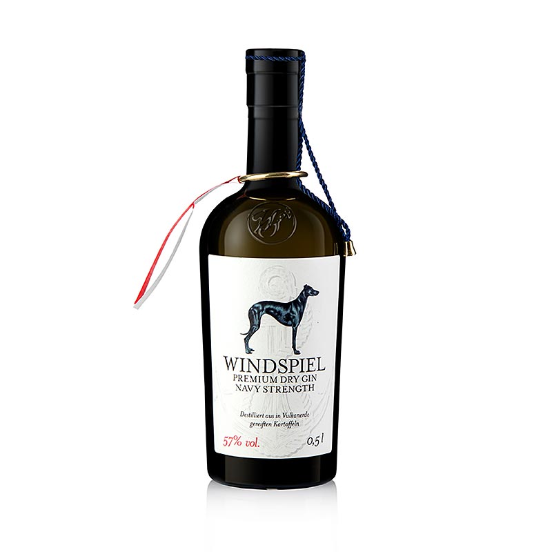 Windspiel - "NAVY STRENGTH" Kartoffelgin, 57% vol., Eifel, 500 ml