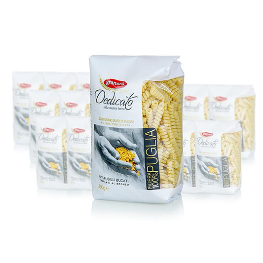 Granoro Dedicato - Fusilli Bucati, Spiralnudel, No.75, 10 kg, 20 x 500g