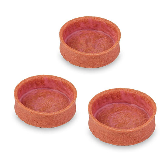 Dessert-Tartelettes Erdbeere, gecoated, ø 55x17mm h, 1 kg, 100 St