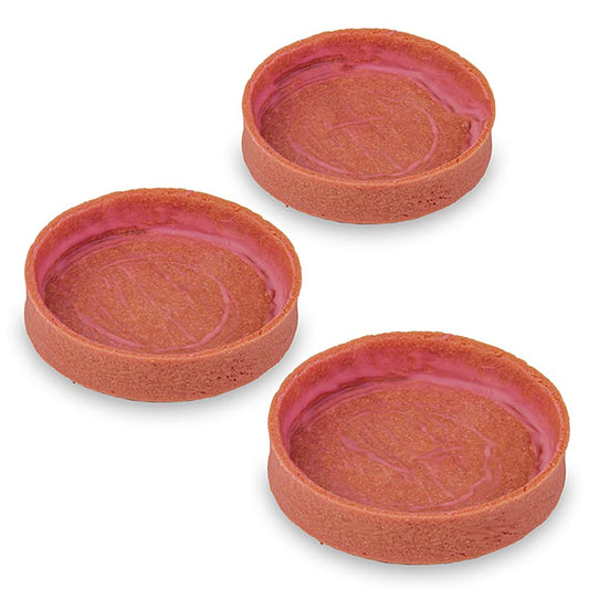 Dessert-Tartelettes Erdbeere, gecoated, ø 80x17mm h, 1,04 kg, 45 St