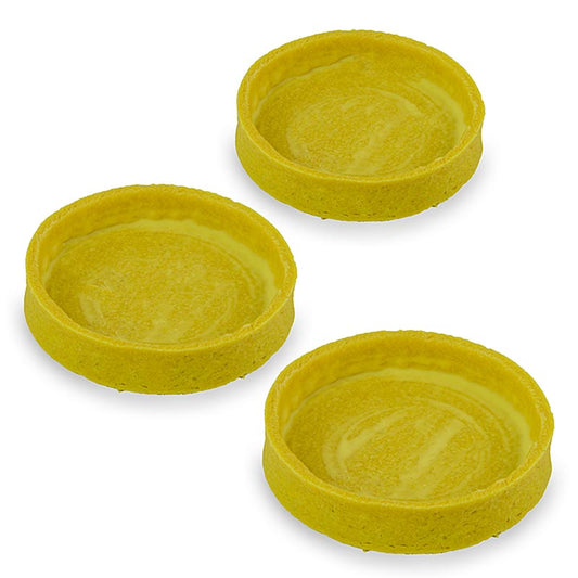 Dessert-Tartelettes Zitrone, gecoated, ø 80x17mm h, 1,04 kg, 45 St