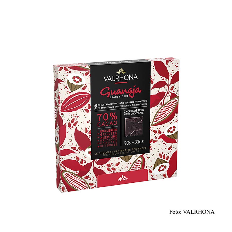 Valrhona Carré Guanaja - Bitterschokoladentäfelchen, 70% Kakao, 90 g, 18 x 5g