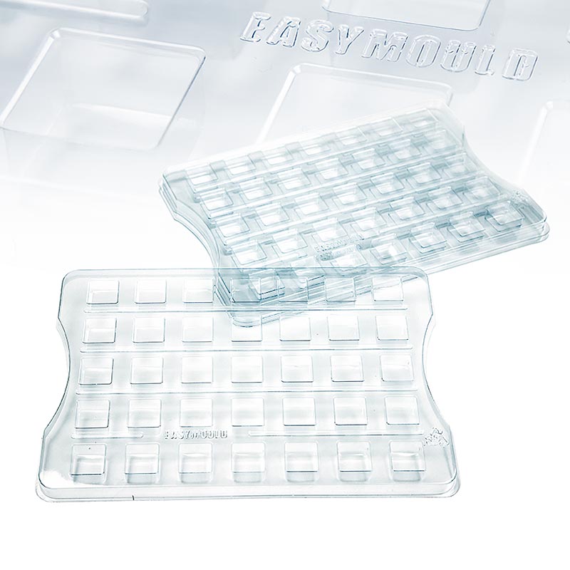 Easymould Cuadrado Mulden Trays, 27x18x2cm, 100% Chef (60/0012), 3 St