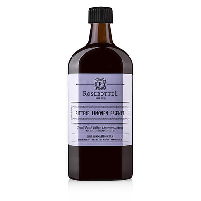 Rosebottel Bitter Lemon Essence (Essenz) Sirup, 500 ml