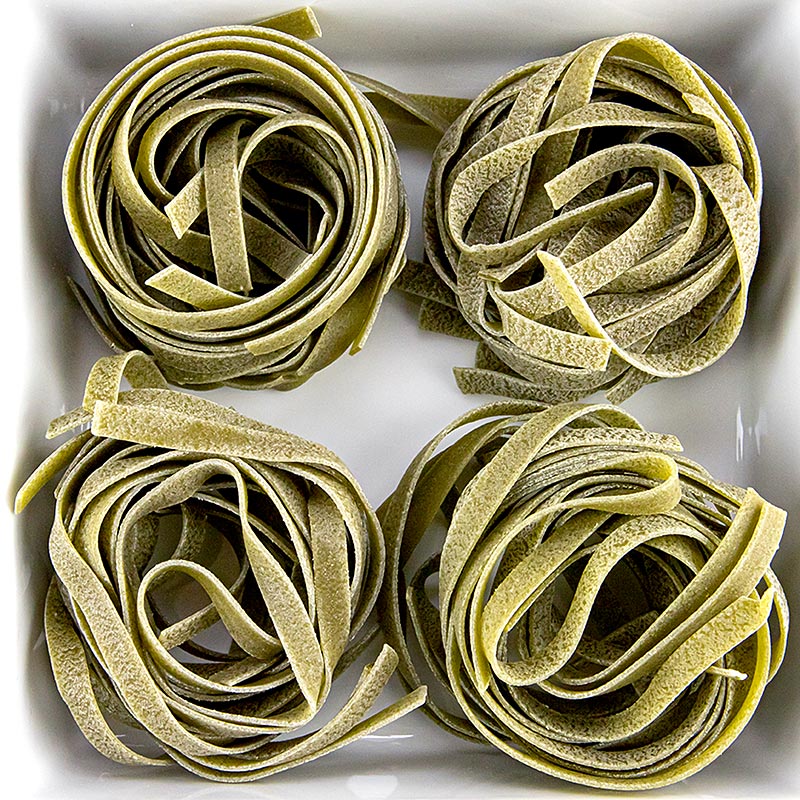 Granoro Dedicato - Tagliatelle Nidi Spinaci, No.80, Bandnudelnester, 500 g