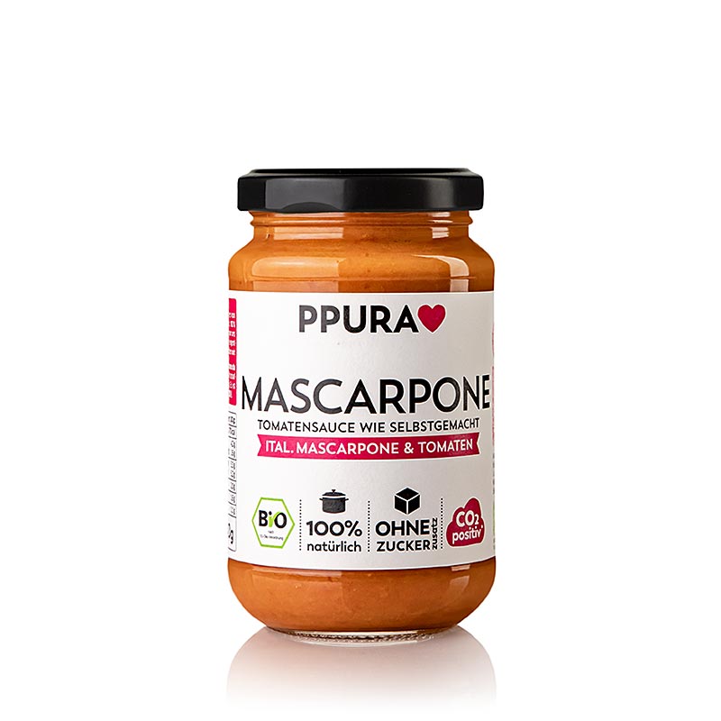 Ppura Sugo Mascarpone - mit Mascarpone und Tomaten, BIO, 340 g