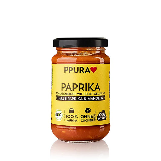 Ppura Sugo Paprika - mit gelber Paprika und Mandeln, BIO, 340 g