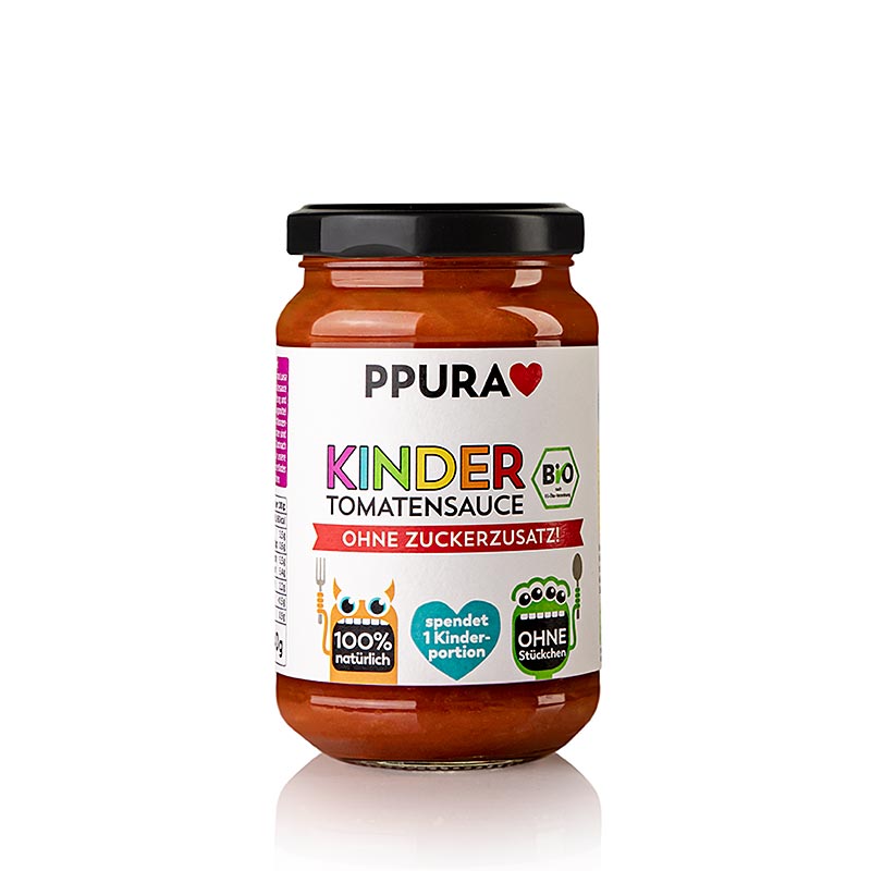 Ppura Sugo Kinder - Tomatensauce ohne Zuckerzusatz, BIO, 340 g