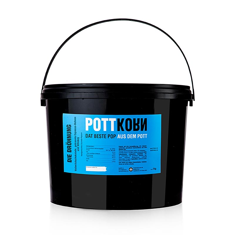 Pottkorn - Die Dröhnung, Popcorn mit Schokolade, Espresso, Whisky, 1 kg