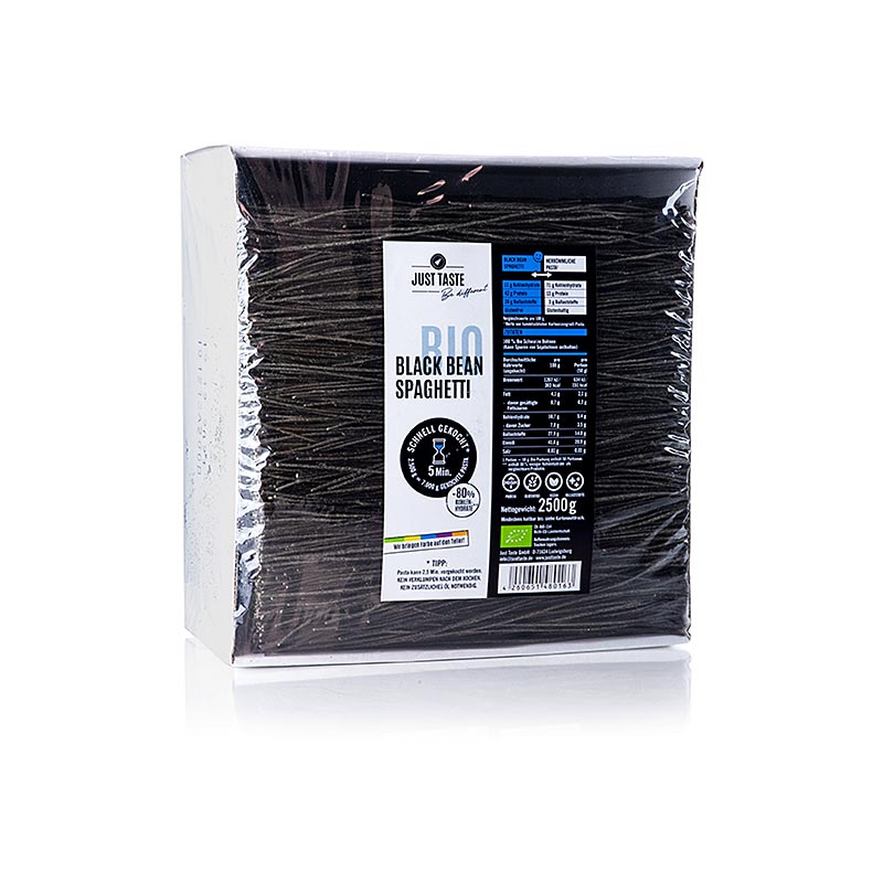 Just Taste Black Bean Spaghetti, glutenfrei, BIO, 2,5 kg