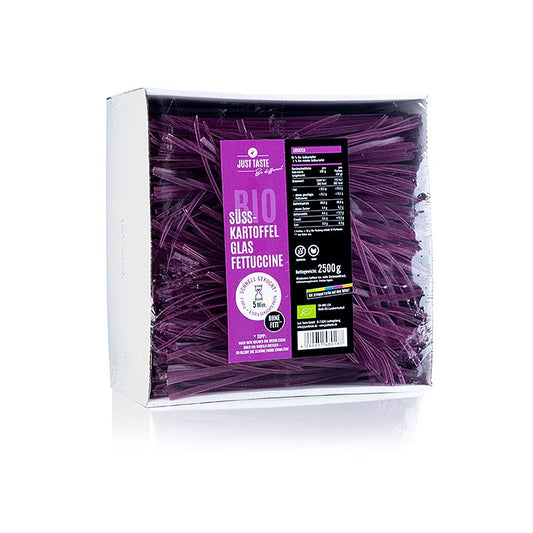 Just Taste Lila Süßkartoffel Glasnudel Fettuccine, glutenfrei, BIO, 2,5 kg