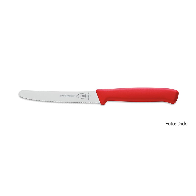 Allzweckmesser, mit Wellenschliff, rot, 11cm, DICK, 1 St