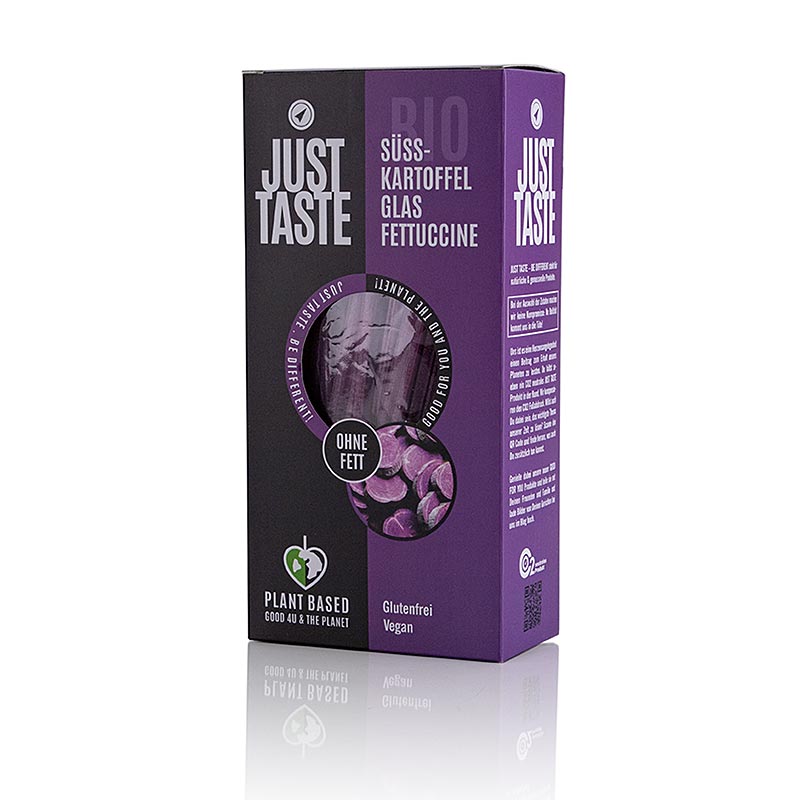 Just Taste Lila Süßkartoffel Glasnudel Fettuccine, glutenfrei, BIO, 250 g