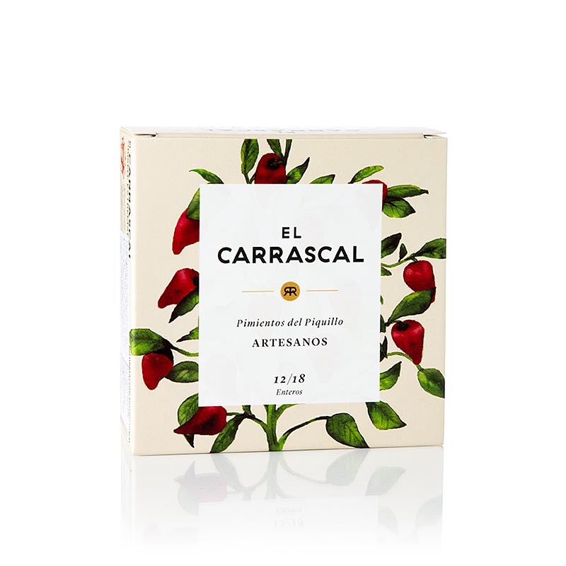 Pimiento Piquillo - Piquillopaprika im eigenen Saft/ 12/18, El Carrascal, 225 g