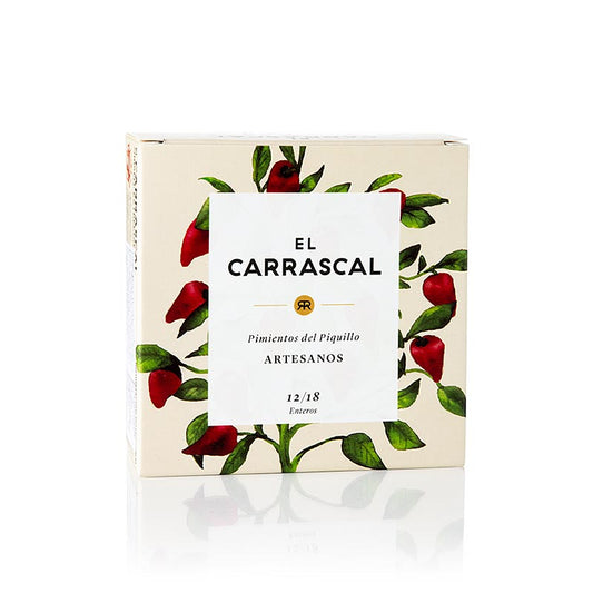 Pimiento Piquillo - Piquillopaprika im eigenen Saft/ 12/18, El Carrascal, 225 g