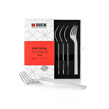 Dick Steak & Tafelgabel Set, Pure Metal, 4 St