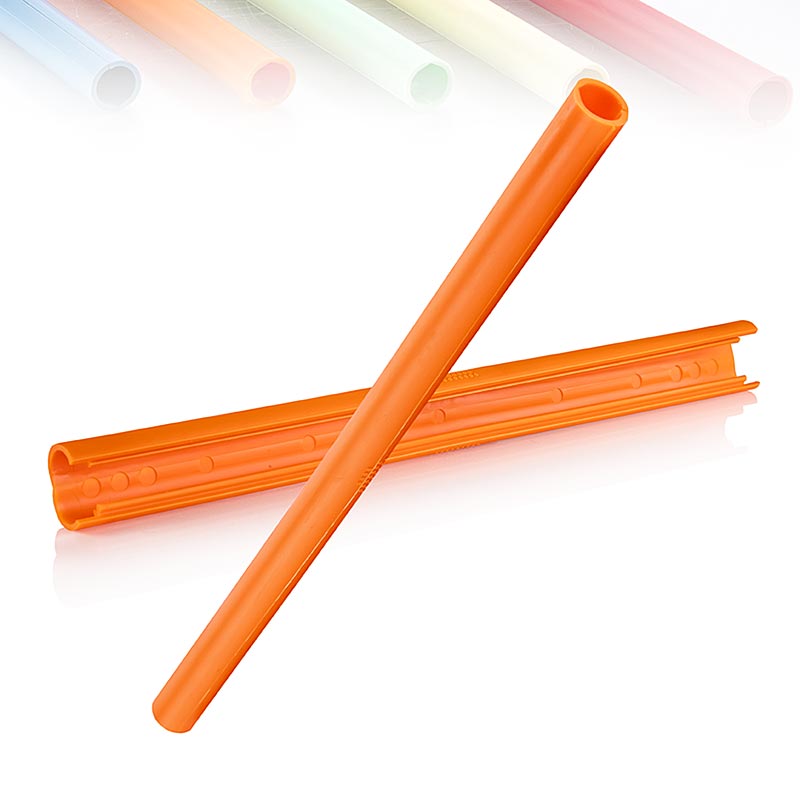 ClickStraw - Mehrweg Trinkhalm, orange, 10 St